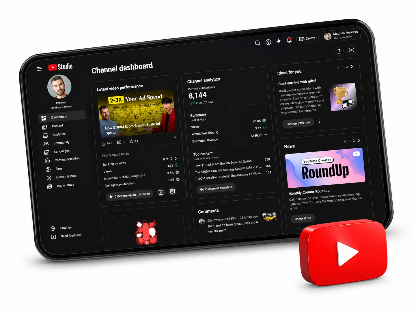 YT Channel Management